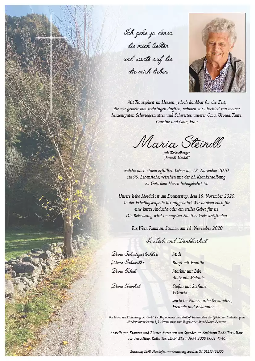 Parte von Maria Steindl